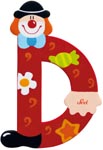 Bokstav clown D