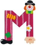 Bokstav clown M