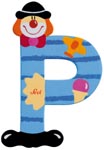 Bokstav clown P