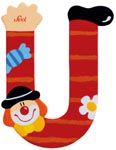 Bokstav clown U