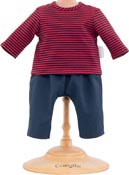 Corolle Dockklder 36 Striped T-shirt & Pants