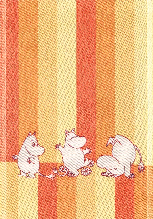 Handduk 35 x 50 cm Moomin Stripe 07 gul*