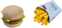 Haba Leksaksmat Hamburgare & pommes