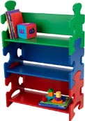 Kidkraft Bokhylla Pussel grn/bl/rd