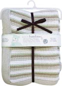 Piccolo Bambino Babyfilt Stickad beige