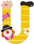 Sevi Bokstav clown U