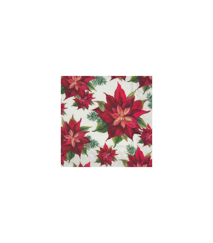 ihr Julservetter Poinsettia Linen