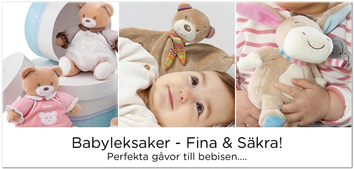 Fina och säkra babyleksaker från Haba, Fehn, Trudi