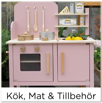 Barnkök, leksaksmat och tillbehör till leksakskök