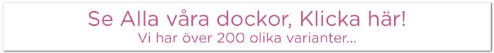 Stort sortiment av fina dockor till barn, tygdocka, mjuk docka, handdocka