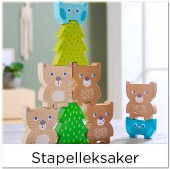Stapelleksaker i trä