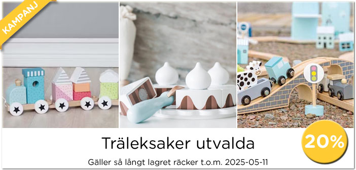 Kampanj utvalda Träleksaker, 20%